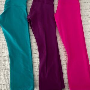 lululemon athletica Vibrant Leggings Set - Teal, Purple, Pink